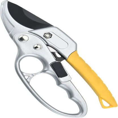 Durable SK-5 metal blade pruning shears.