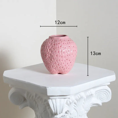 Unique Ceramic Strawberry Vase | Jscapes Home and Garden