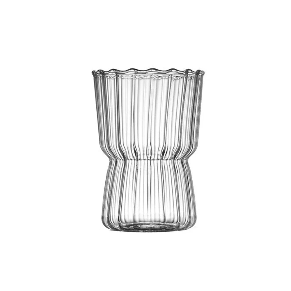 Clear Ripple Glass Cup