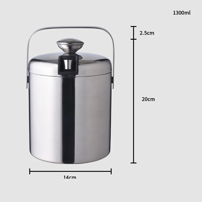 Stainless Steel Ice Cube Container with Lid | Jscapes