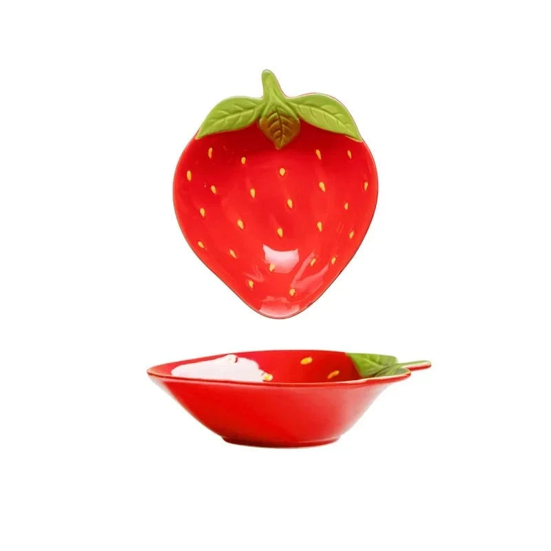 Strawberry Shaped Ceramic Bowls