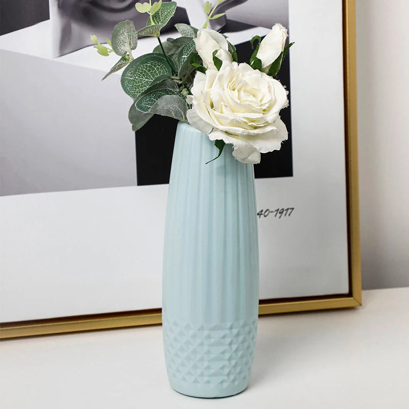 Ceramic-Inspired Plastic Vase | Jscapes Home and Garden