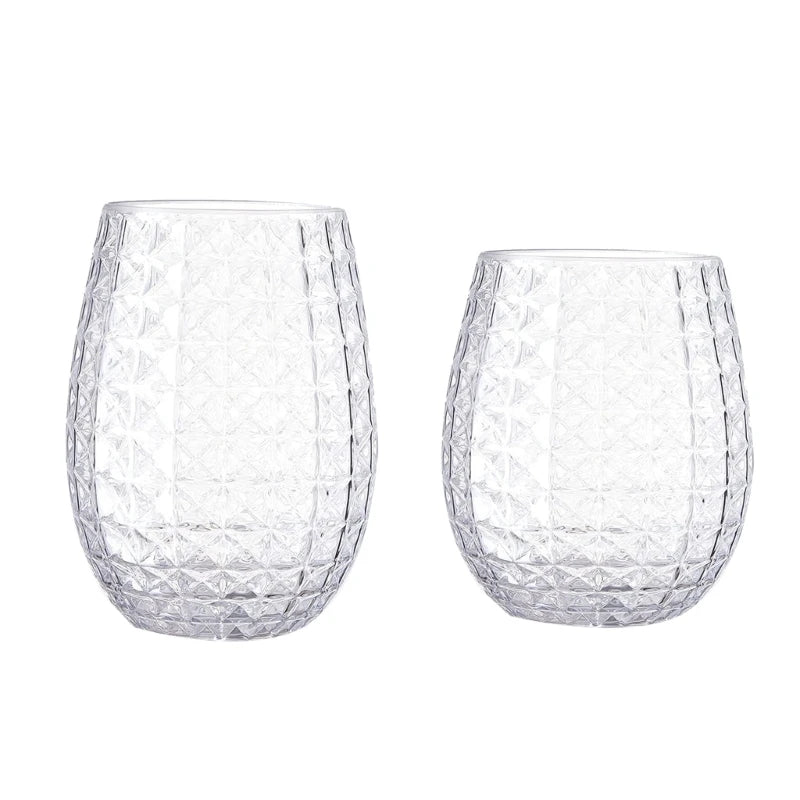 Pineapple Shape Plastic Drinking Glasses