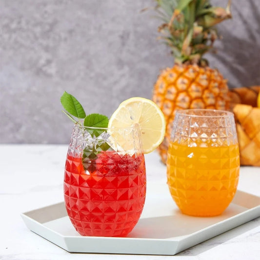 Pineapple Shape Plastic Drinking Glasses