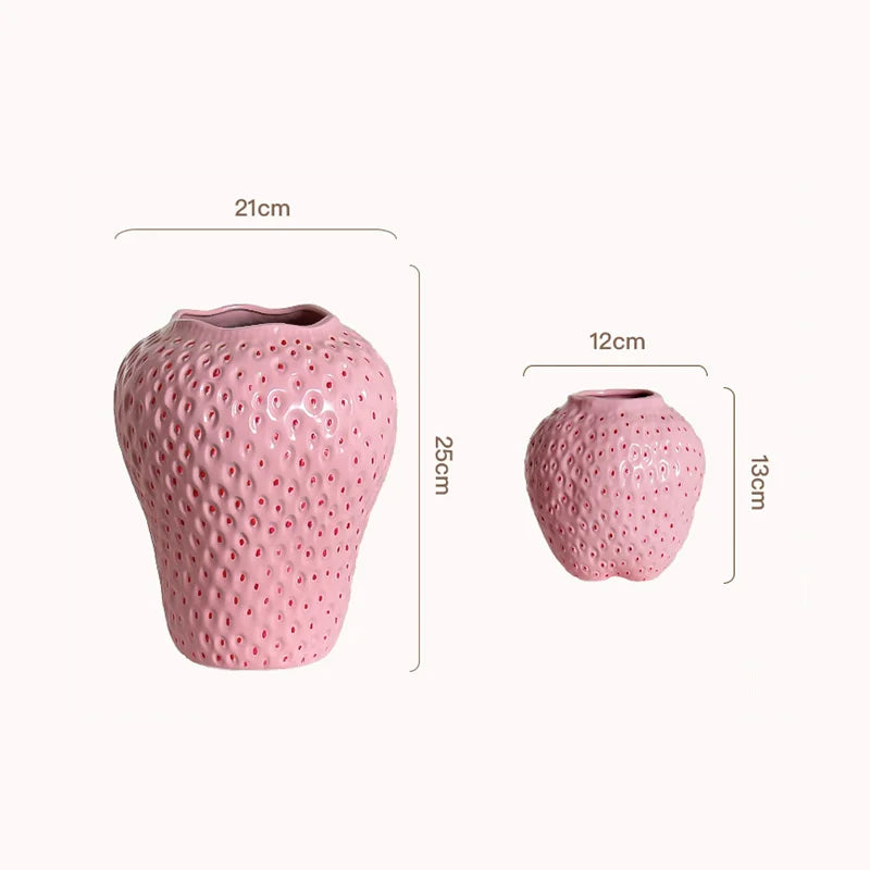 Unique Ceramic Strawberry Vase | Jscapes Home and Garden