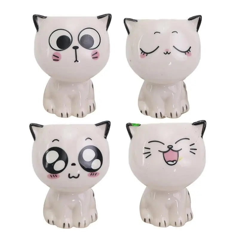 Cute Cat Succulent Plant Pots | Jscapes Home and Garden