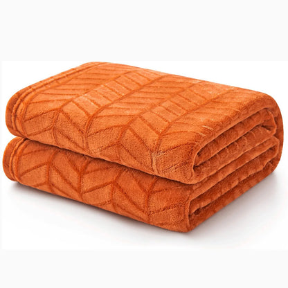 Soft Brushed Flannel Throw Blanket