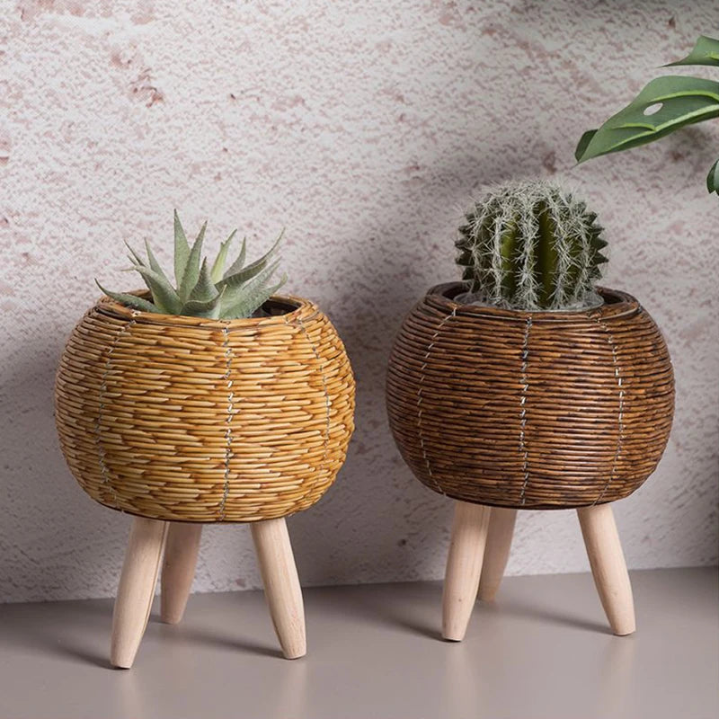 Handmade Wicker Flower Pots | Jscapes Home and Garden