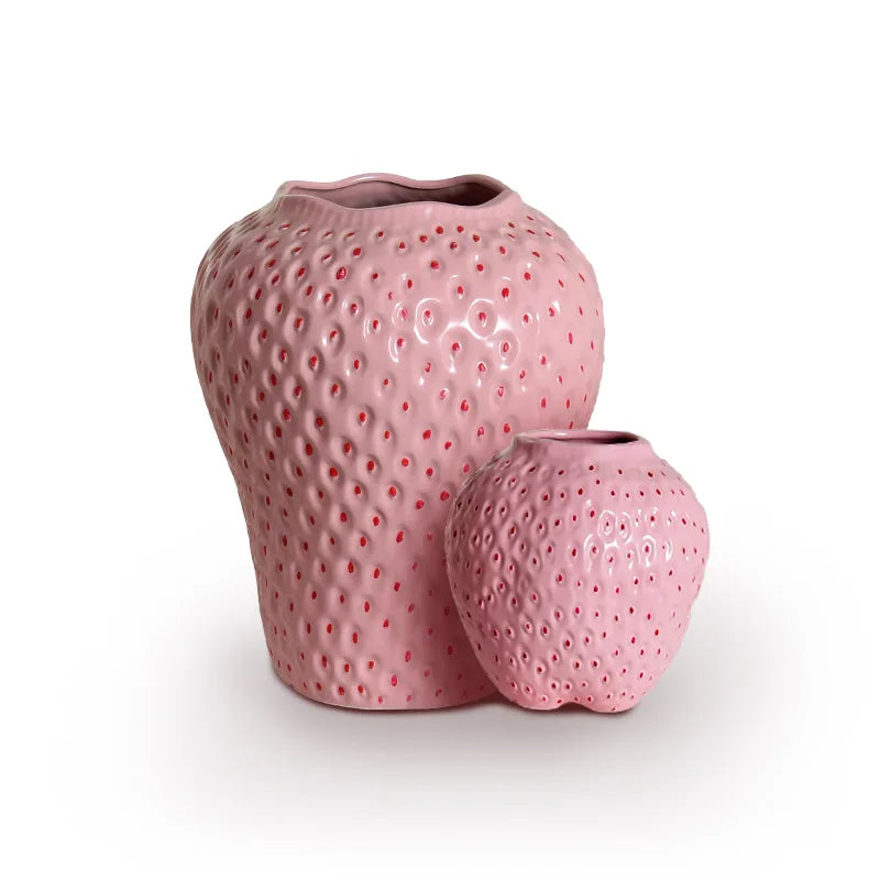 Unique Ceramic Strawberry Vase | Jscapes Home and Garden