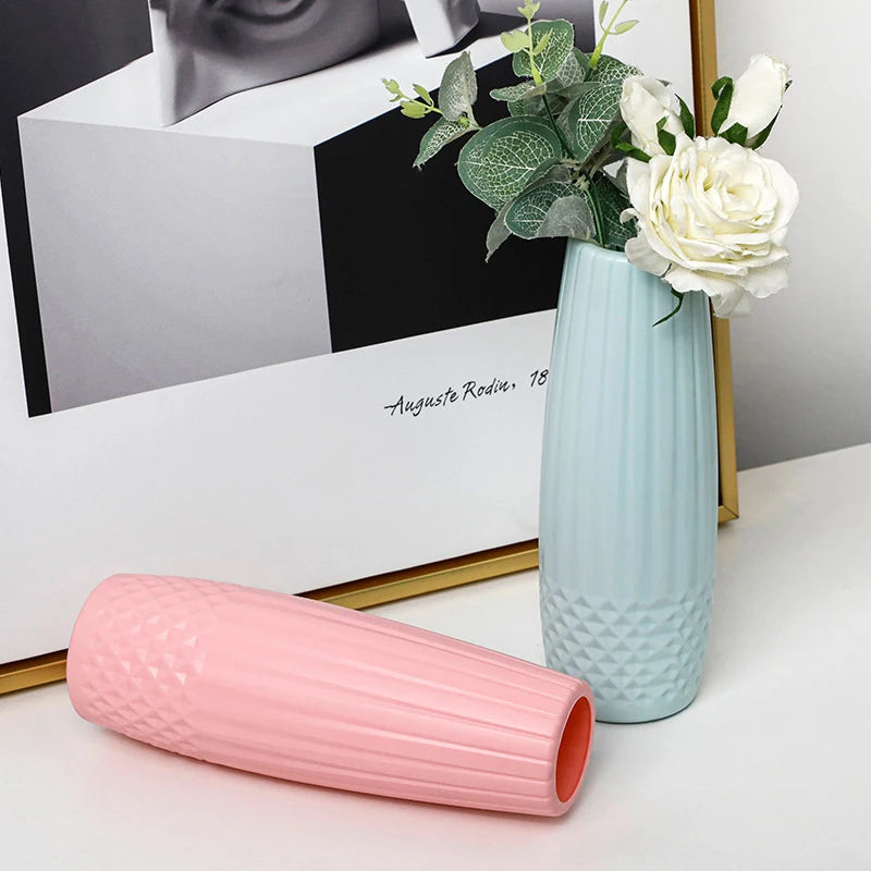 Ceramic-Inspired Plastic Vase | Jscapes Home and Garden