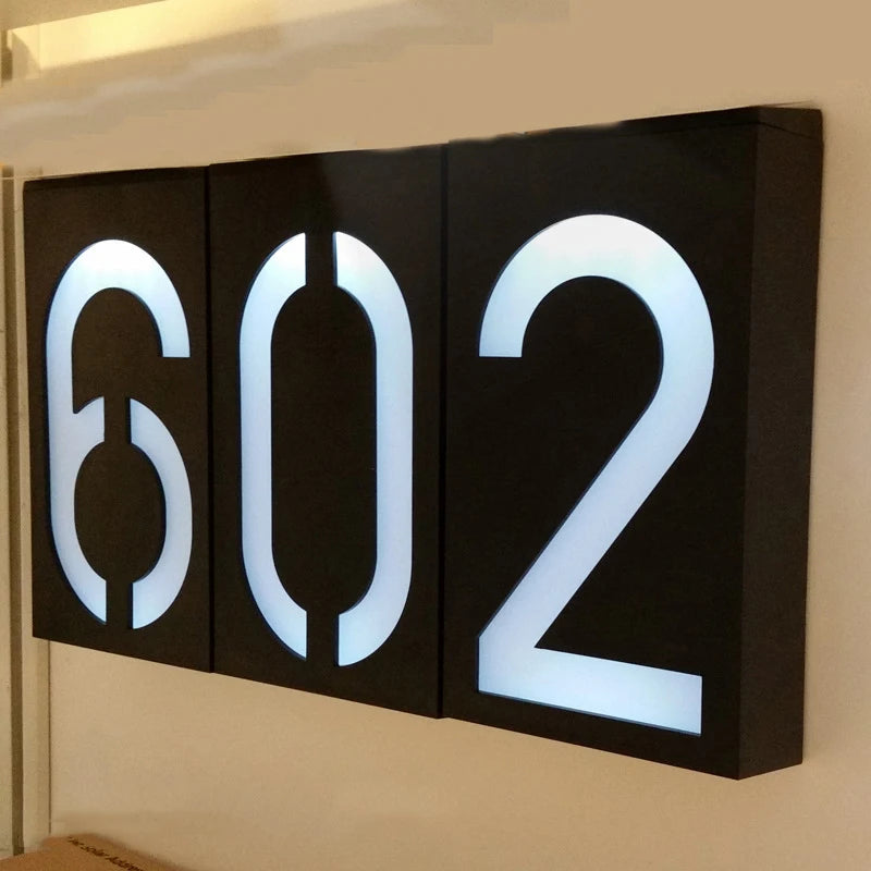 Solar LED House Number Lights