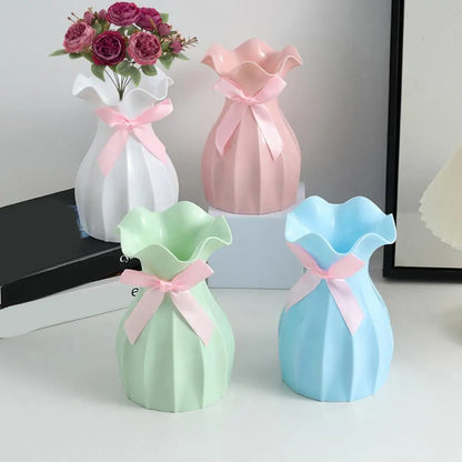 Flower Vase with Pink Bow | Jscapes Home and Garden 