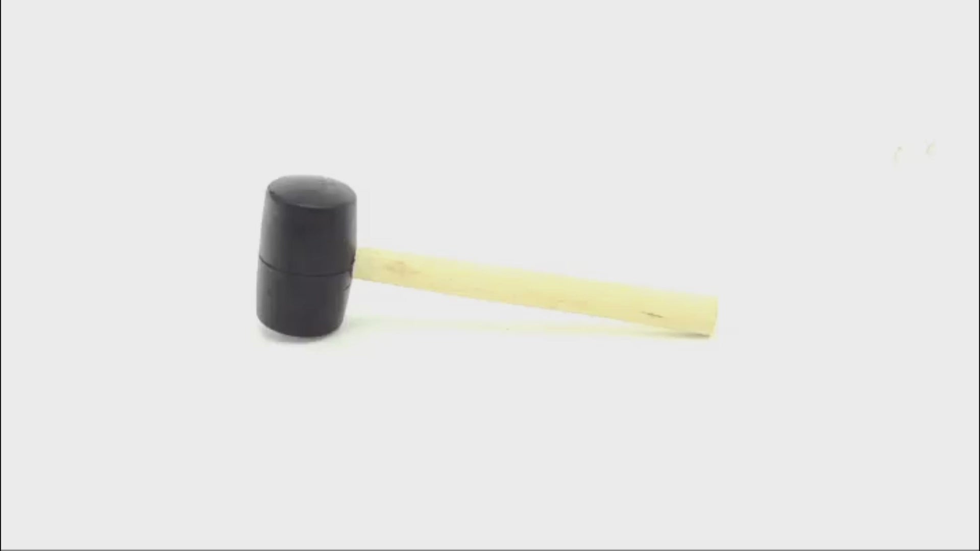 Home and Garden Black Rubber Mallet 