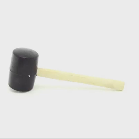 Home and Garden Black Rubber Mallet